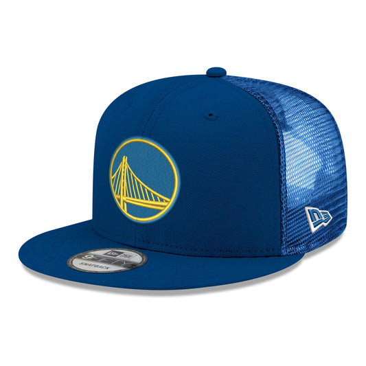 Men's Golden State Warriors New Era Royal Core Logo Meshback 9FIFTY Snapback Hat