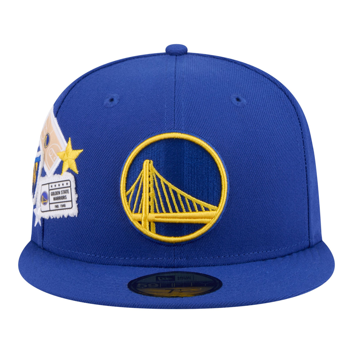 Men's Golden State Warriors  New Era Royal Team Collage 59FIFTY Fitted Hat