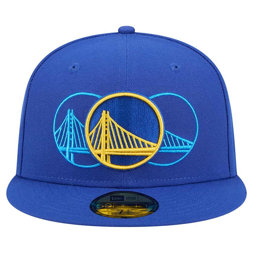 Men's Golden State Warriors  New Era Royal Tri-Hit 59Fifty Fitted Hat
