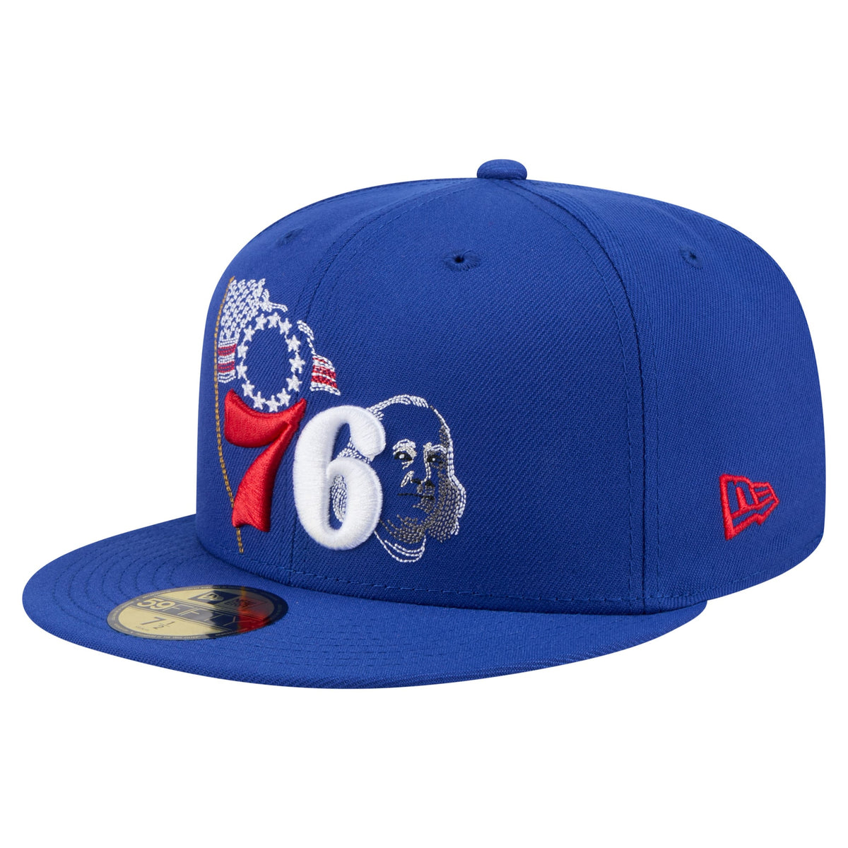 Men's Philadelphia 76ers New Era Royal State Stitch 59FIFTY Fitted Hat