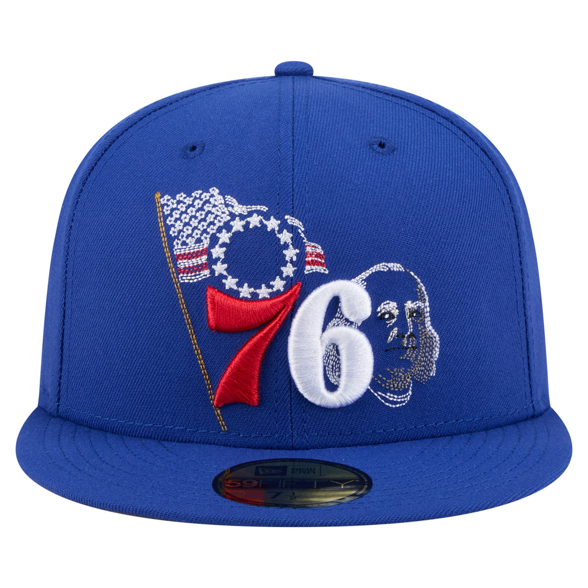 Men's Philadelphia 76ers New Era Royal State Stitch 59FIFTY Fitted Hat