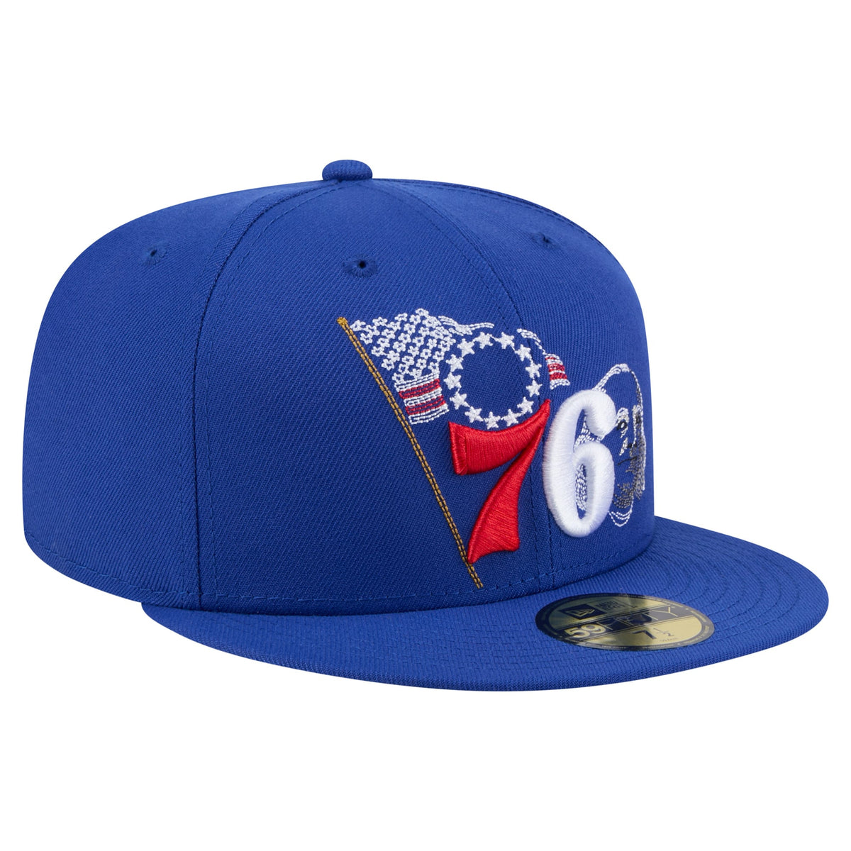 Men's Philadelphia 76ers New Era Royal State Stitch 59FIFTY Fitted Hat