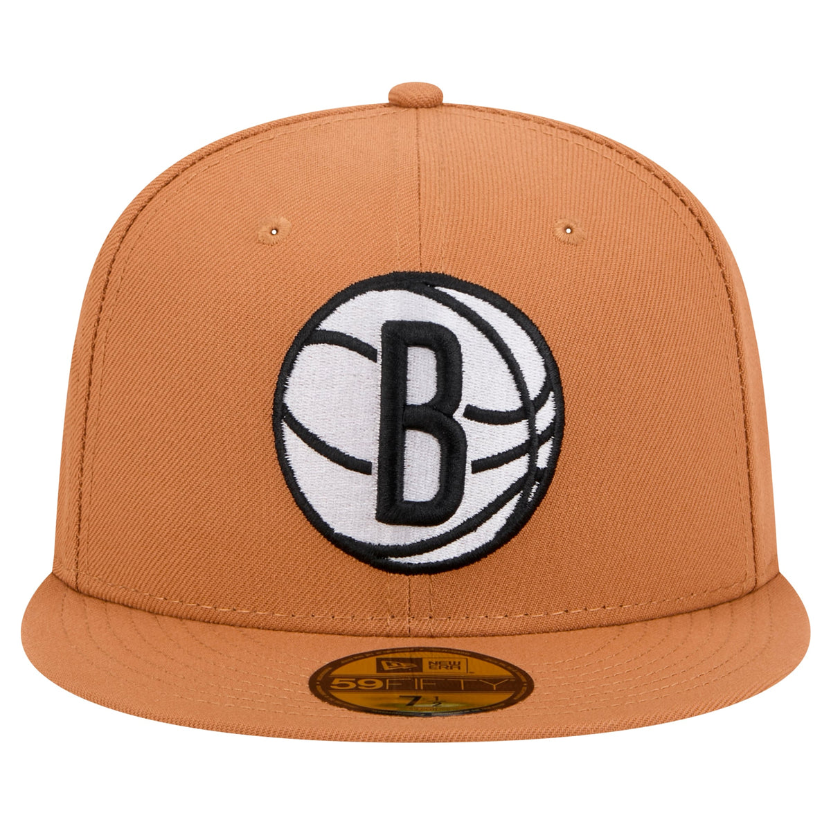 Men's Brooklyn Nets New Era Tan Color Pack 59FIFTY Fitted Hat