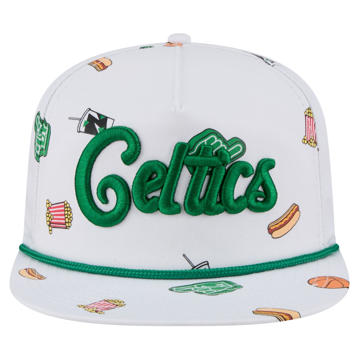 Men's Boston Celtics New Era White Team Cheer Rope 19TWENTY Adjustable Hat