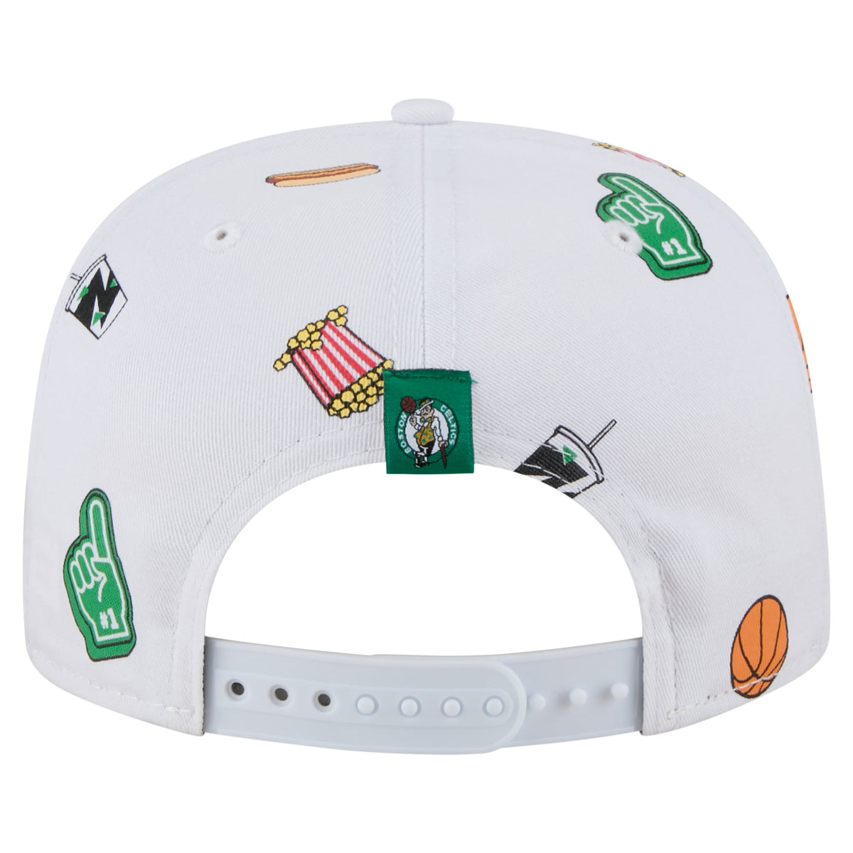 Men's Boston Celtics New Era White Team Cheer Rope 19TWENTY Adjustable Hat
