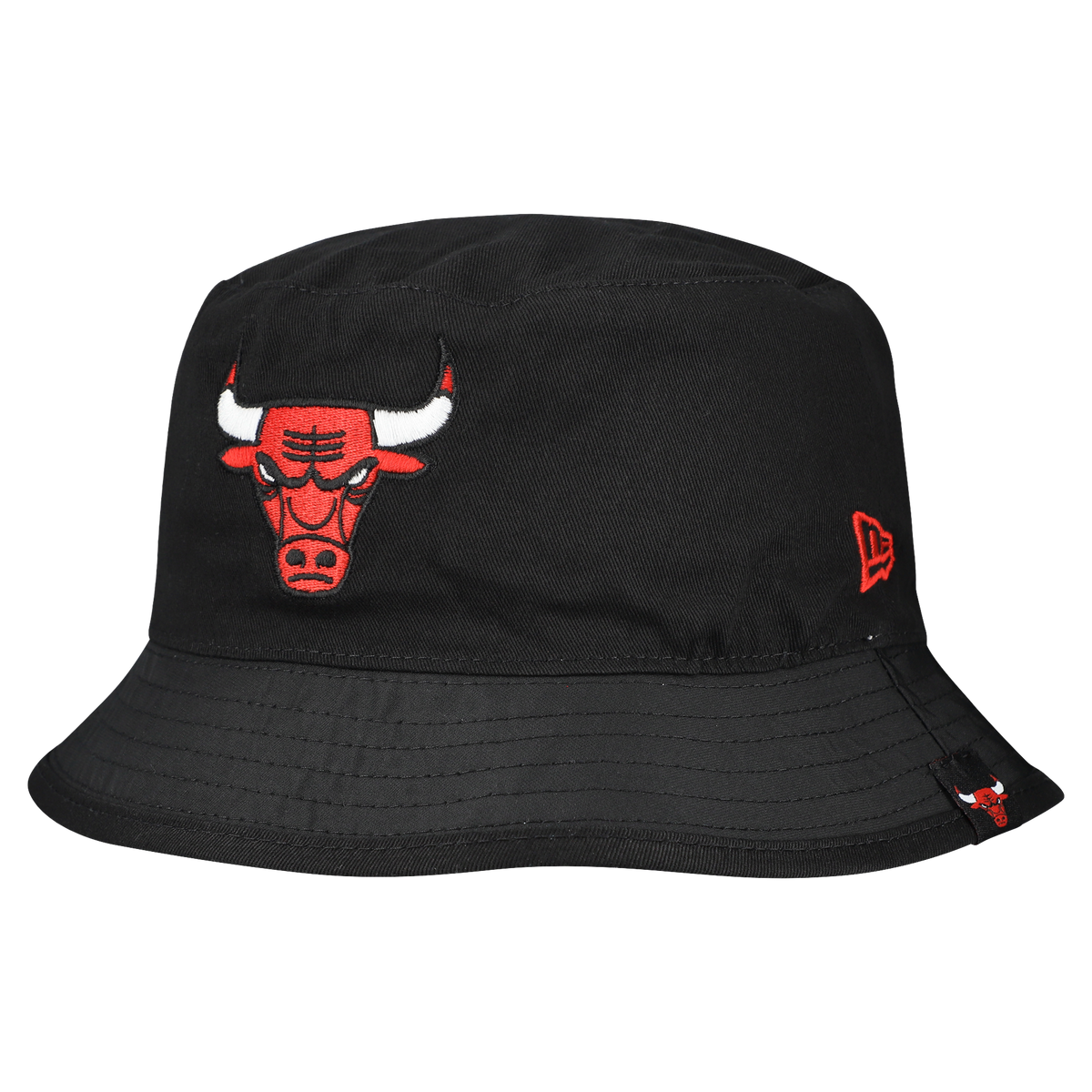 Men's Chicago Bulls New Era White Team Cheer Reversible Bucket Hat