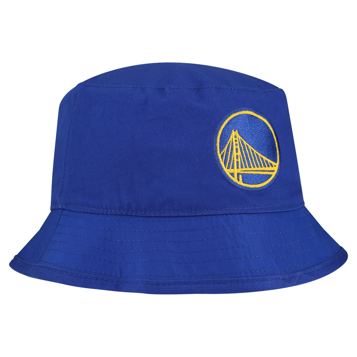 Men's Golden State Warriors New Era White Team Cheer Reversible Bucket Hat