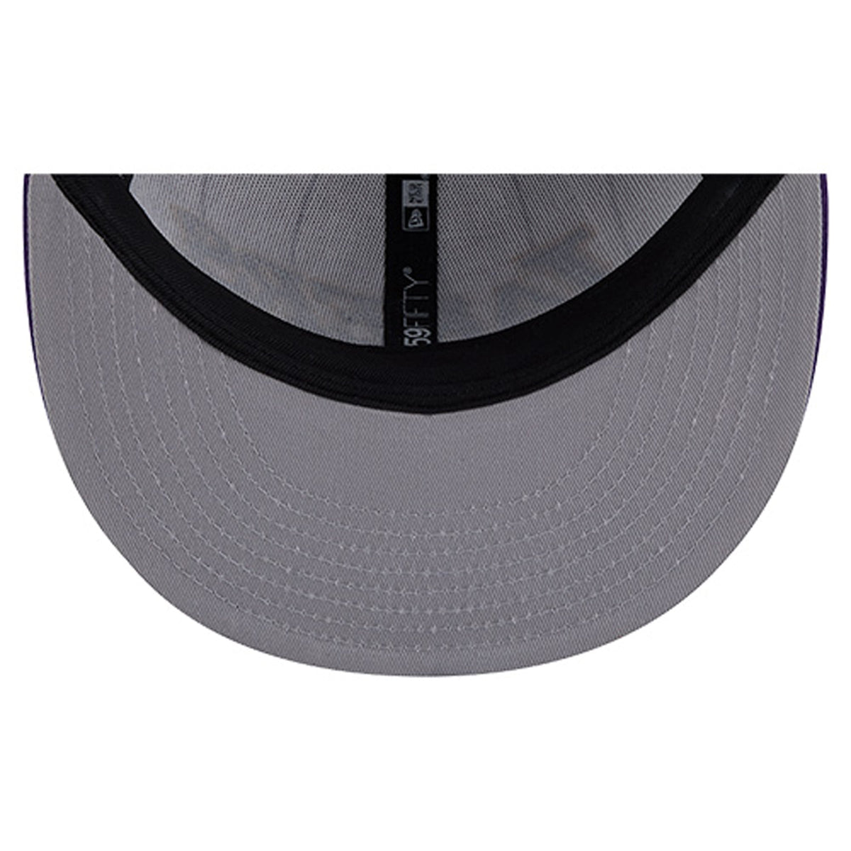 Men's Los Angeles Lakers  New Era White Wordmark Pinstripe 59FIFTY Fitted Hat