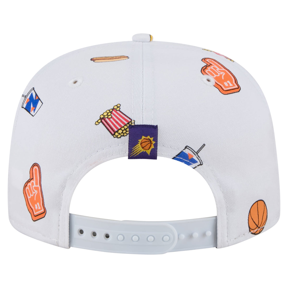 Men's Phoenix Suns New Era White Team Cheer Rope 19TWENTY Adjustable Hat
