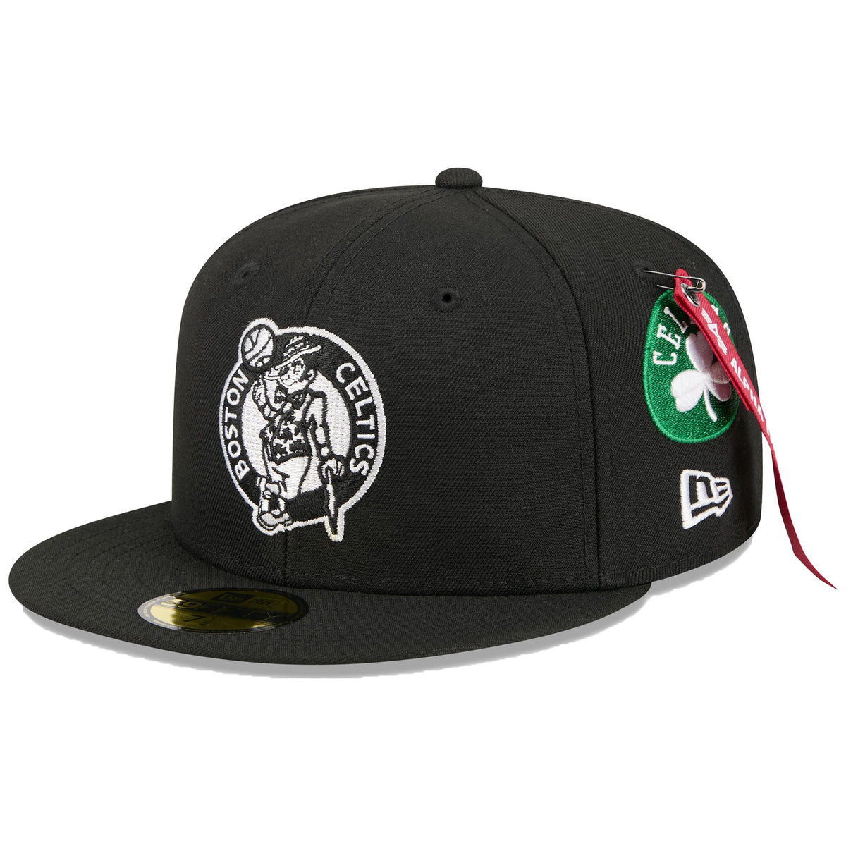 Men's Boston Celtics New Era x Alpha Industries Black 59FIFTY Fitted Hat