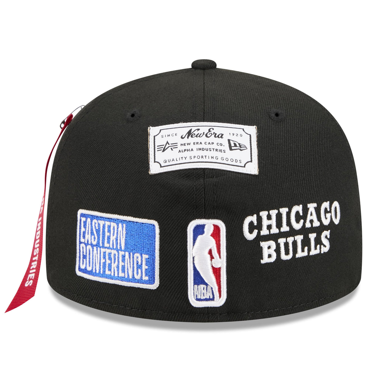 Men's Chicago Bulls New Era x Alpha Industries Black 59FIFTY Fitted Hat