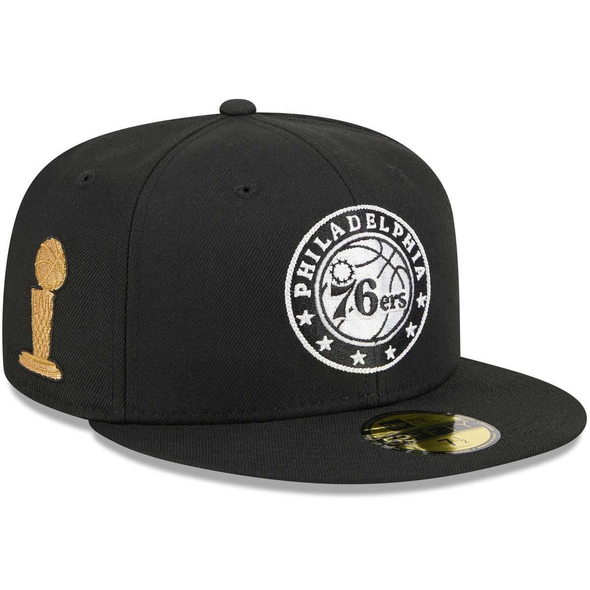 Men's Philadelphia 76ers New Era x Alpha Industries Black 59FIFTY Fitted Hat
