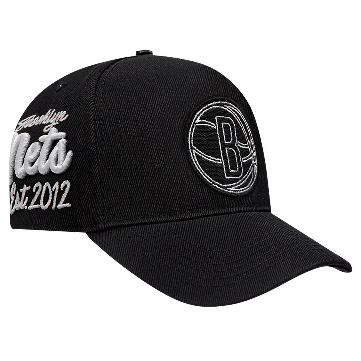 Men's Brooklyn Nets Pro Standard Black Paint the City Pinch Front Snapback Hat