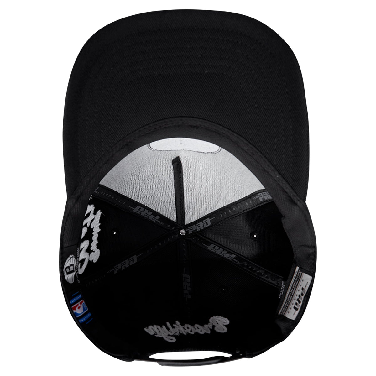 Men's Brooklyn Nets Pro Standard Black Paint the City Pinch Front Snapback Hat