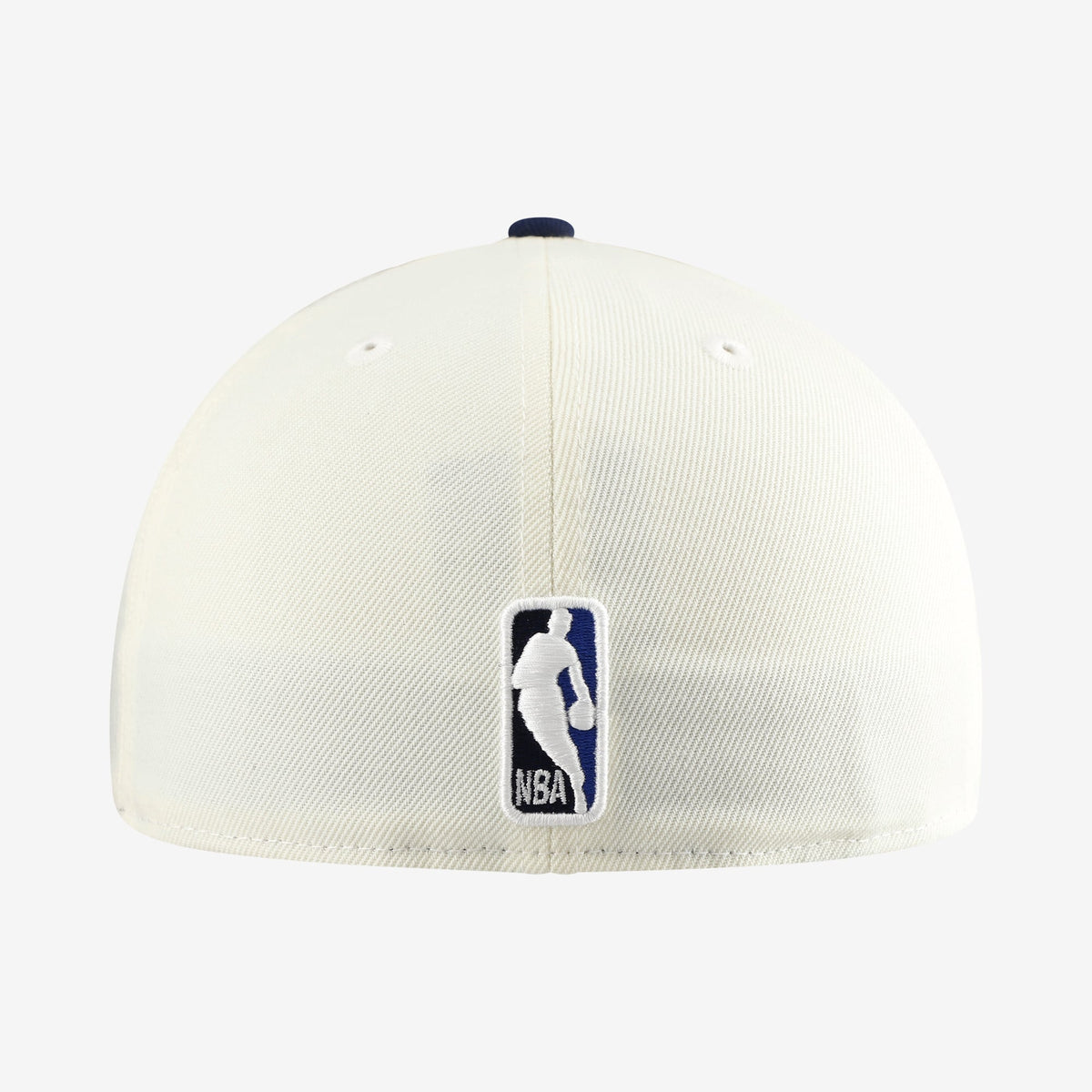Men's Dallas Mavericks  New Era White/Navy Chrome 59FIFTY Fitted Hat