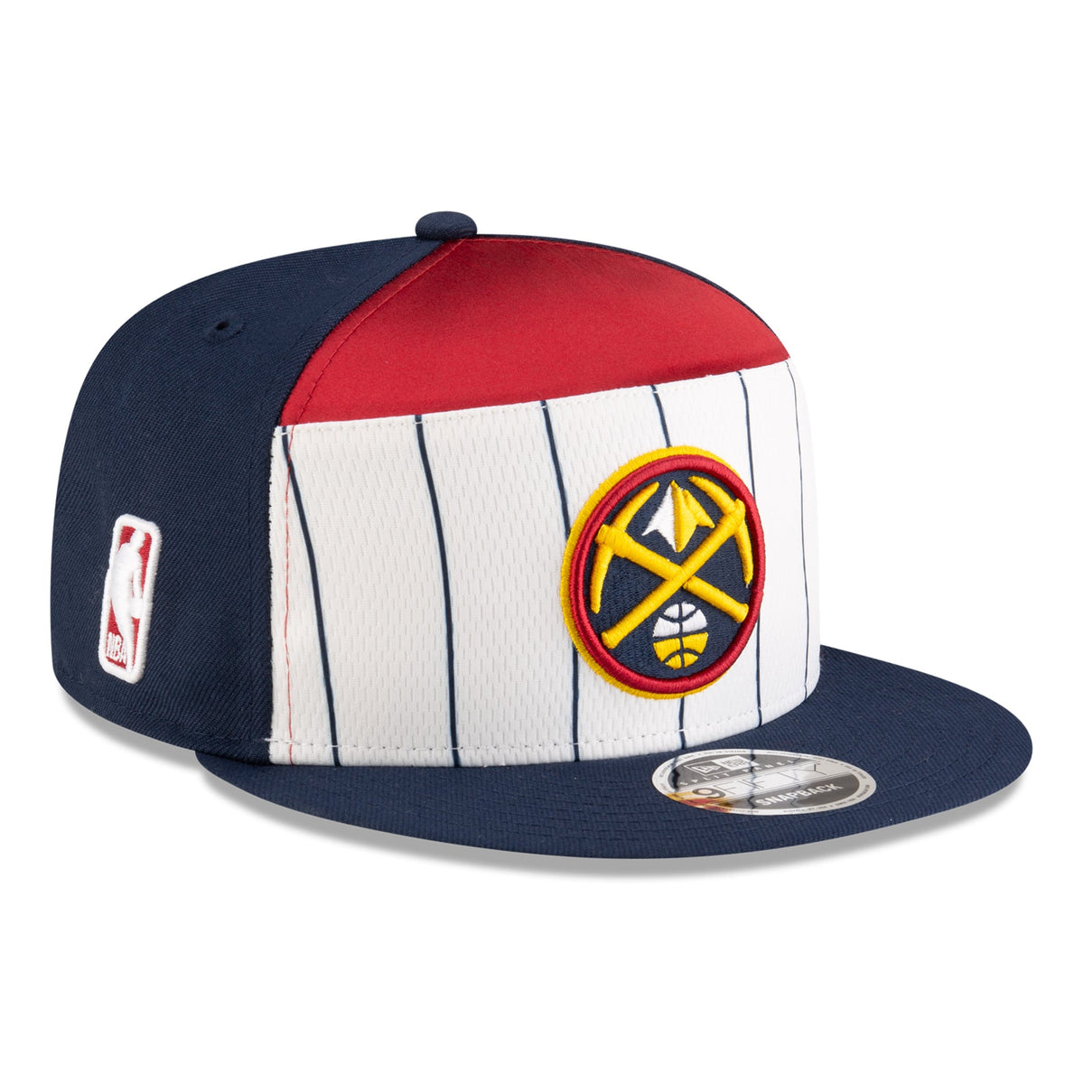 Men's Denver Nuggets  New Era White/Navy 2025 NBA Tip Off Split Panel 9FIFTY Snapback Hat