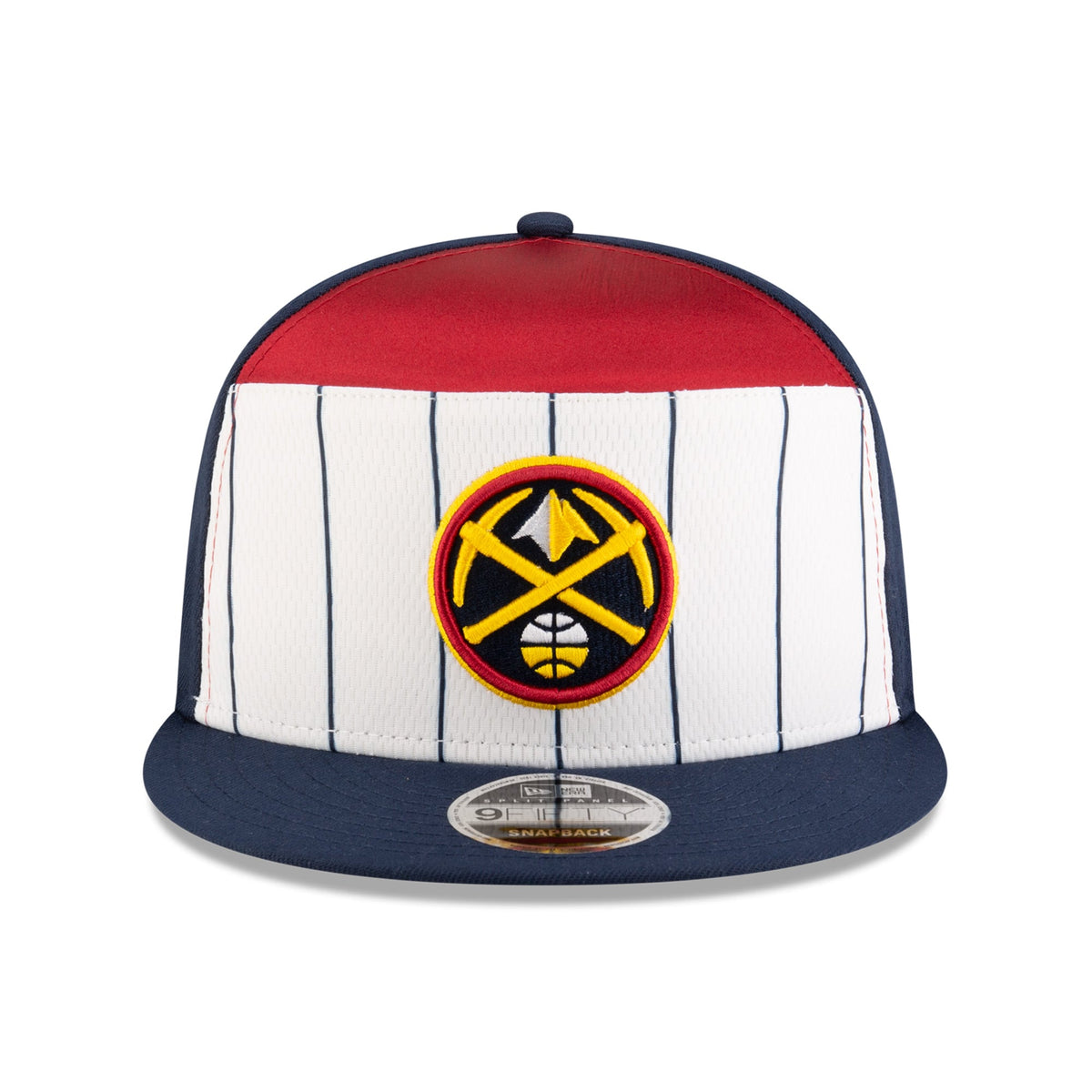 Men's Denver Nuggets  New Era White/Navy 2025 NBA Tip Off Split Panel 9FIFTY Snapback Hat