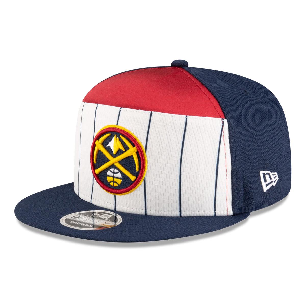 Men's Denver Nuggets  New Era White/Navy 2025 NBA Tip Off Split Panel 9FIFTY Snapback Hat