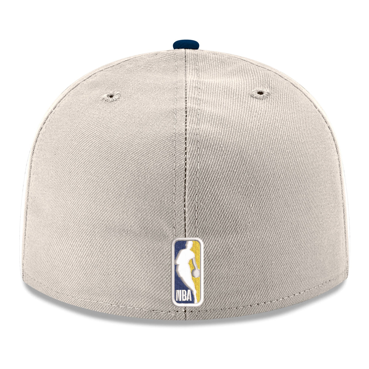 Men's Denver Nuggets  New Era White/Navy Chrome 59FIFTY Fitted Hat