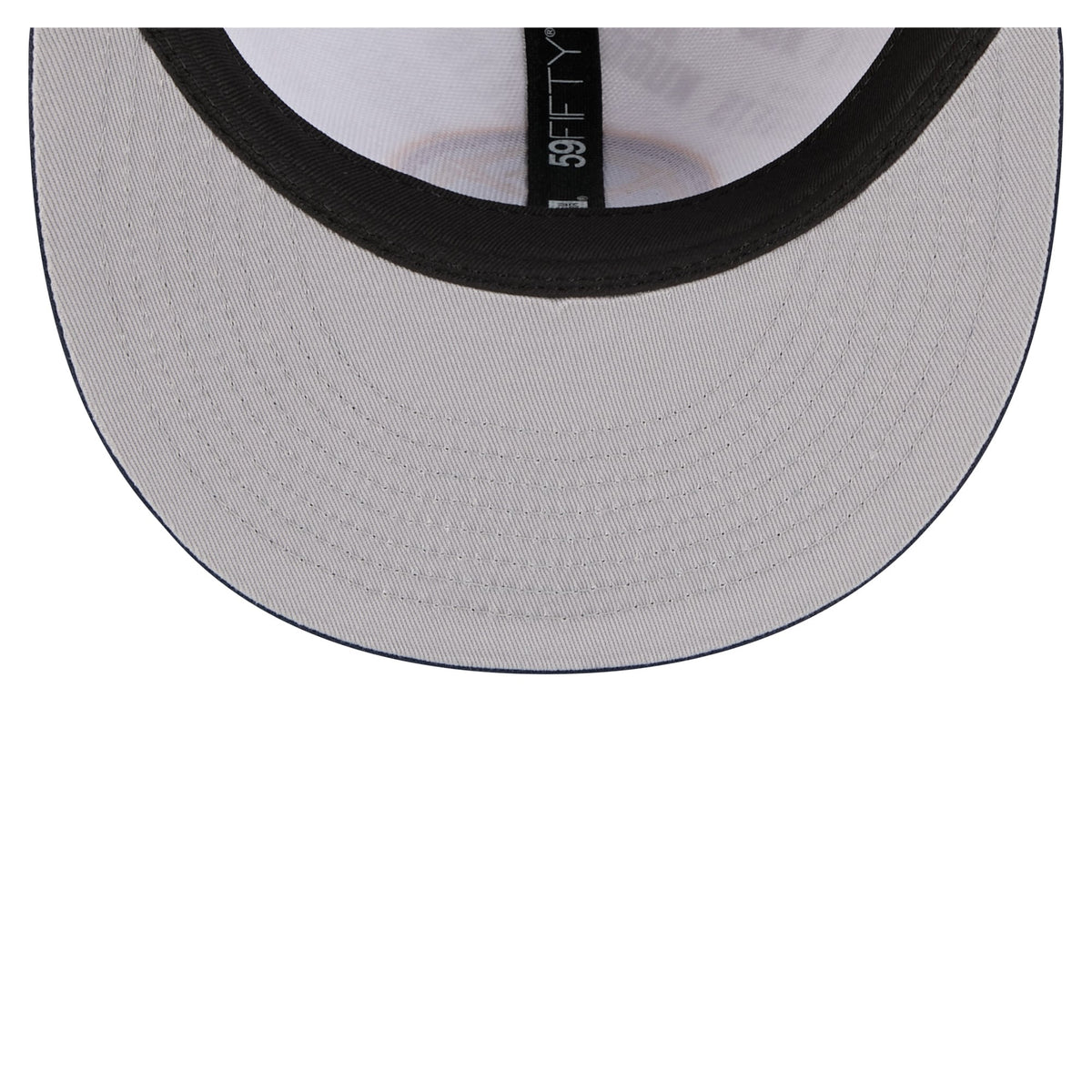 Men's Denver Nuggets  New Era White/Navy Repeat 59Fifty Fitted Hat