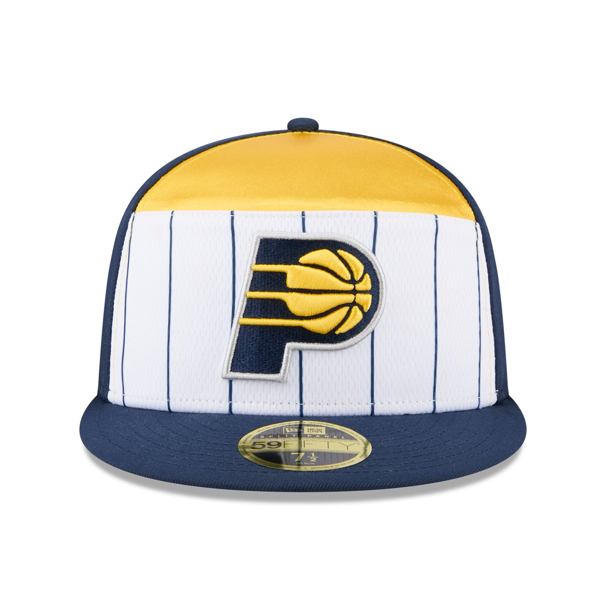 Men's Indiana Pacers  New Era White/Navy 2025 NBA Tip Off Split Panel 59FIFTY Fitted Hat