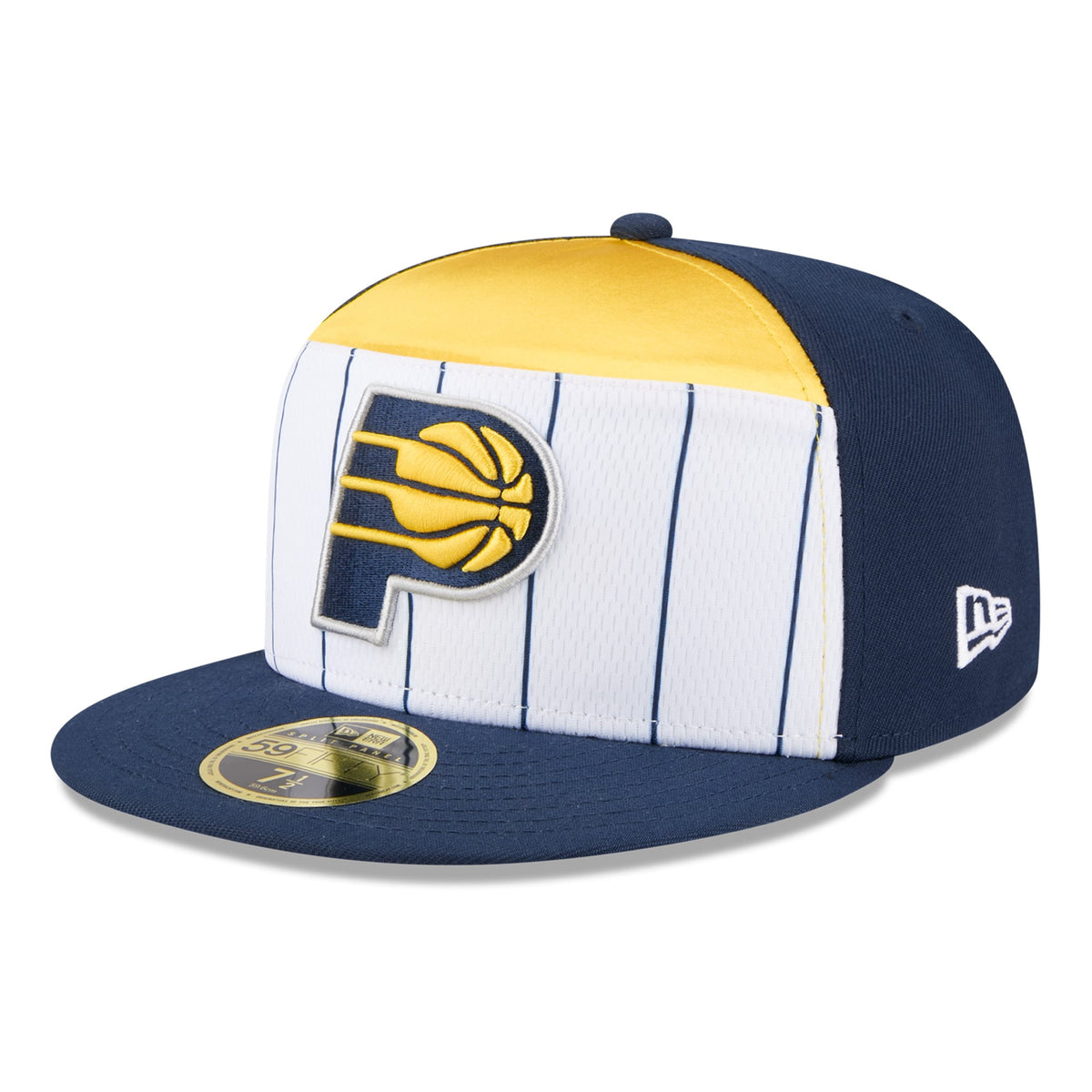 Men's Indiana Pacers  New Era White/Navy 2025 NBA Tip Off Split Panel 59FIFTY Fitted Hat
