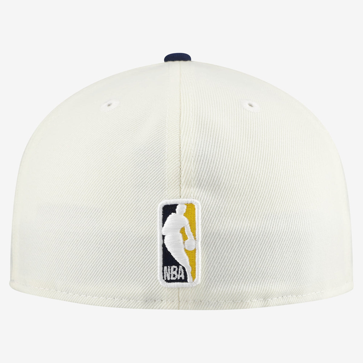 Men's Indiana Pacers  New Era White/Navy Chrome 59FIFTY Fitted Hat