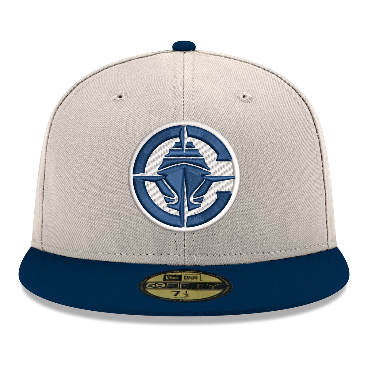 Men's LA Clippers  New Era White/Navy Chrome 59FIFTY Fitted Hat