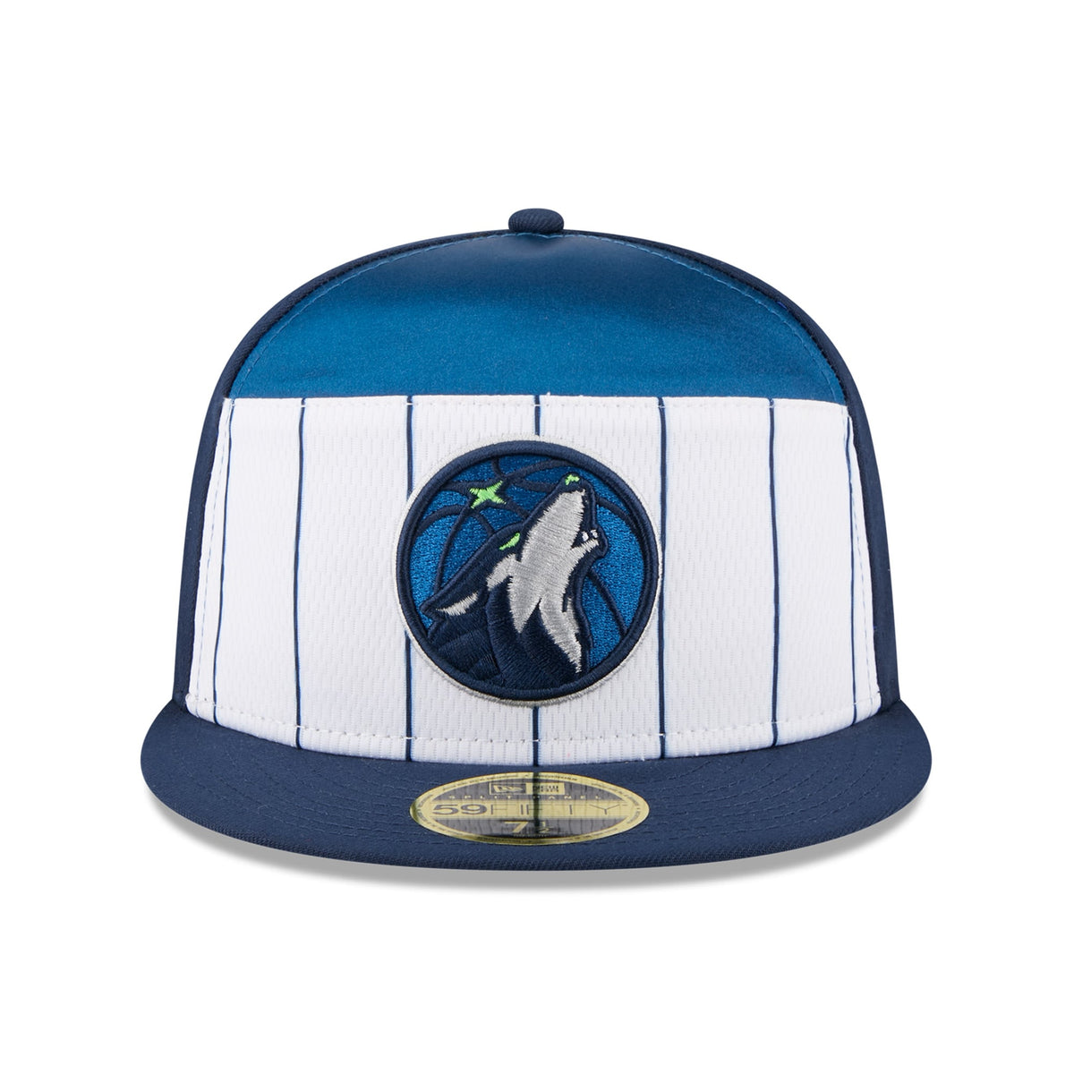 Men's Minnesota Timberwolves  New Era White/Navy 2025 NBA Tip Off Split Panel 59FIFTY Fitted Hat