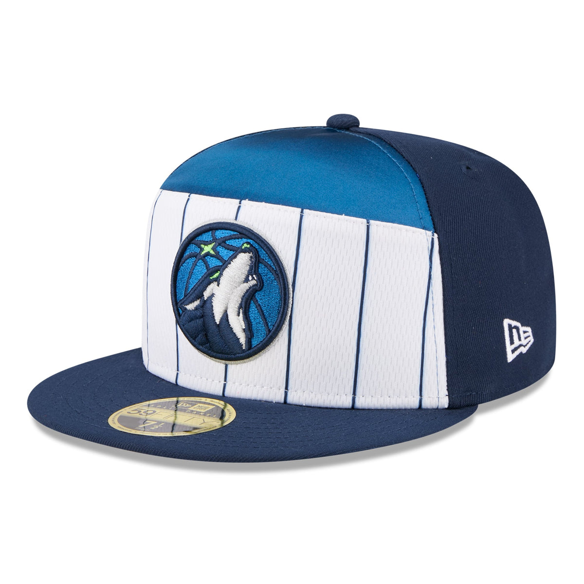 Men's Minnesota Timberwolves  New Era White/Navy 2025 NBA Tip Off Split Panel 59FIFTY Fitted Hat