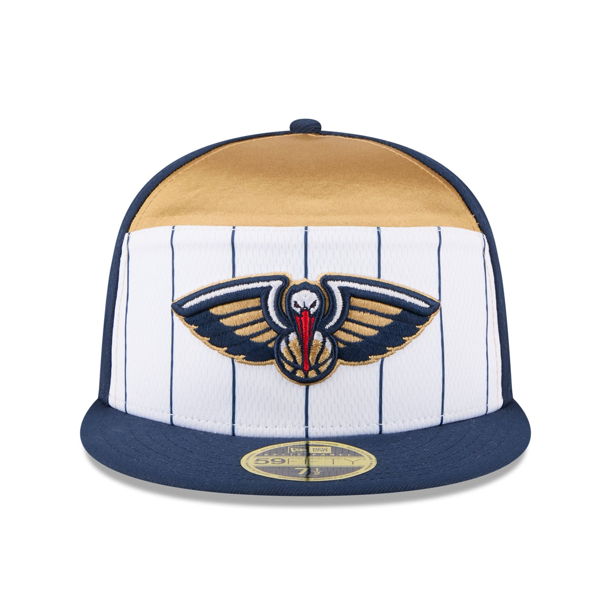 Men's New Orleans Pelicans  New Era White/Navy 2025 NBA Tip Off Split Panel 59FIFTY Fitted Hat