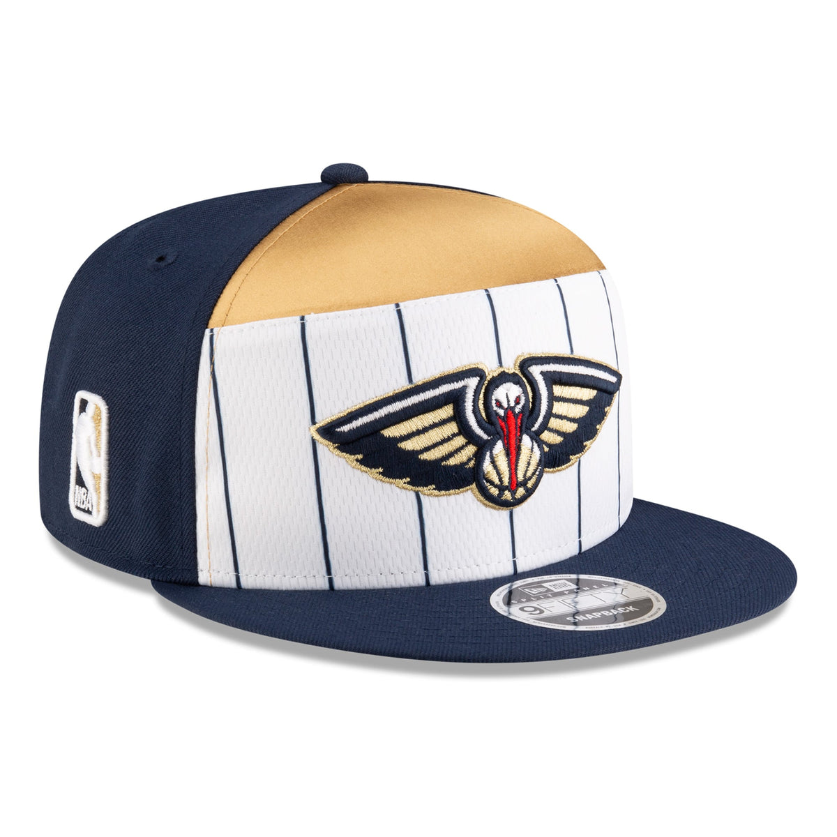 Men's New Orleans Pelicans  New Era White/Navy 2025 NBA Tip Off Split Panel 9FIFTY Snapback Hat
