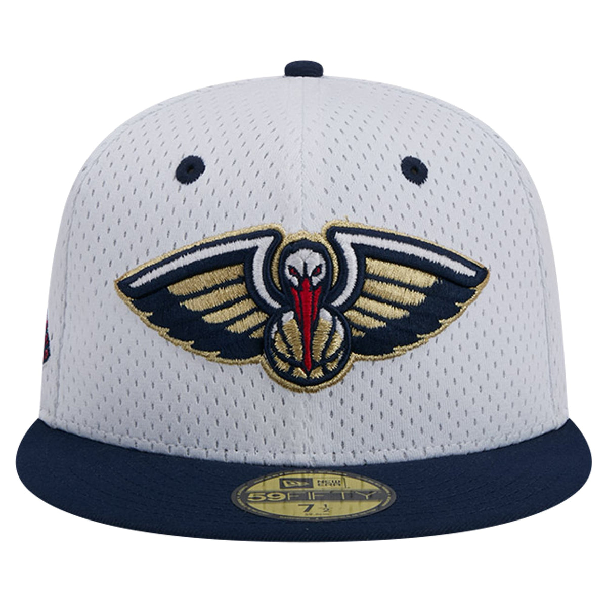 Men's New Orleans Pelicans New Era White/Navy Throwback 2Tone 59FIFTY Fitted Hat