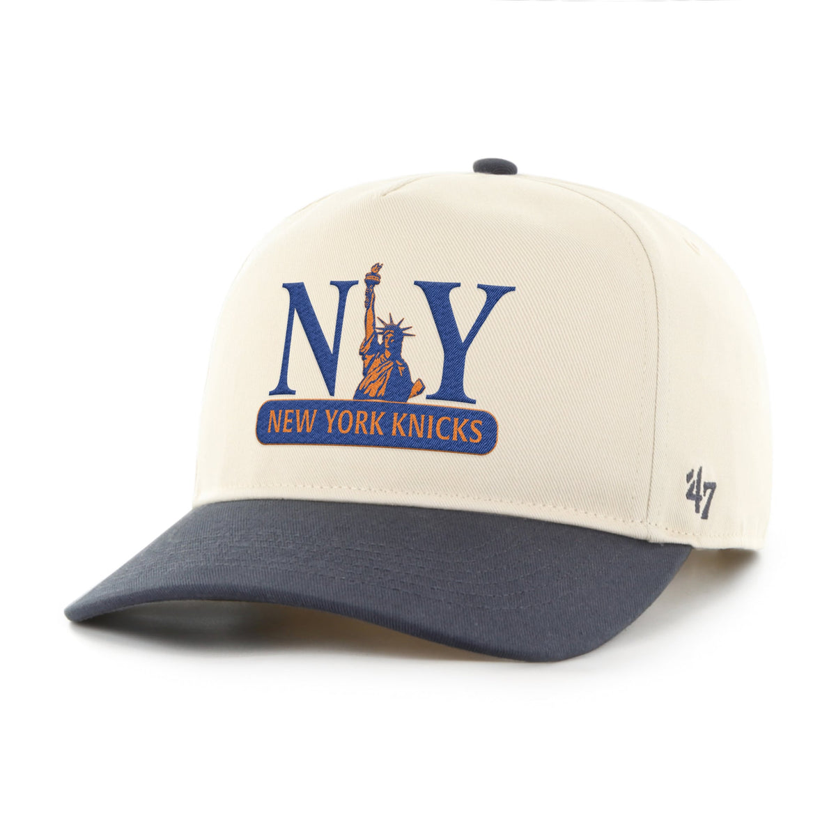 Men's New York Knicks '47 Natural/Navy Logo Hitch Adjustable Hat
