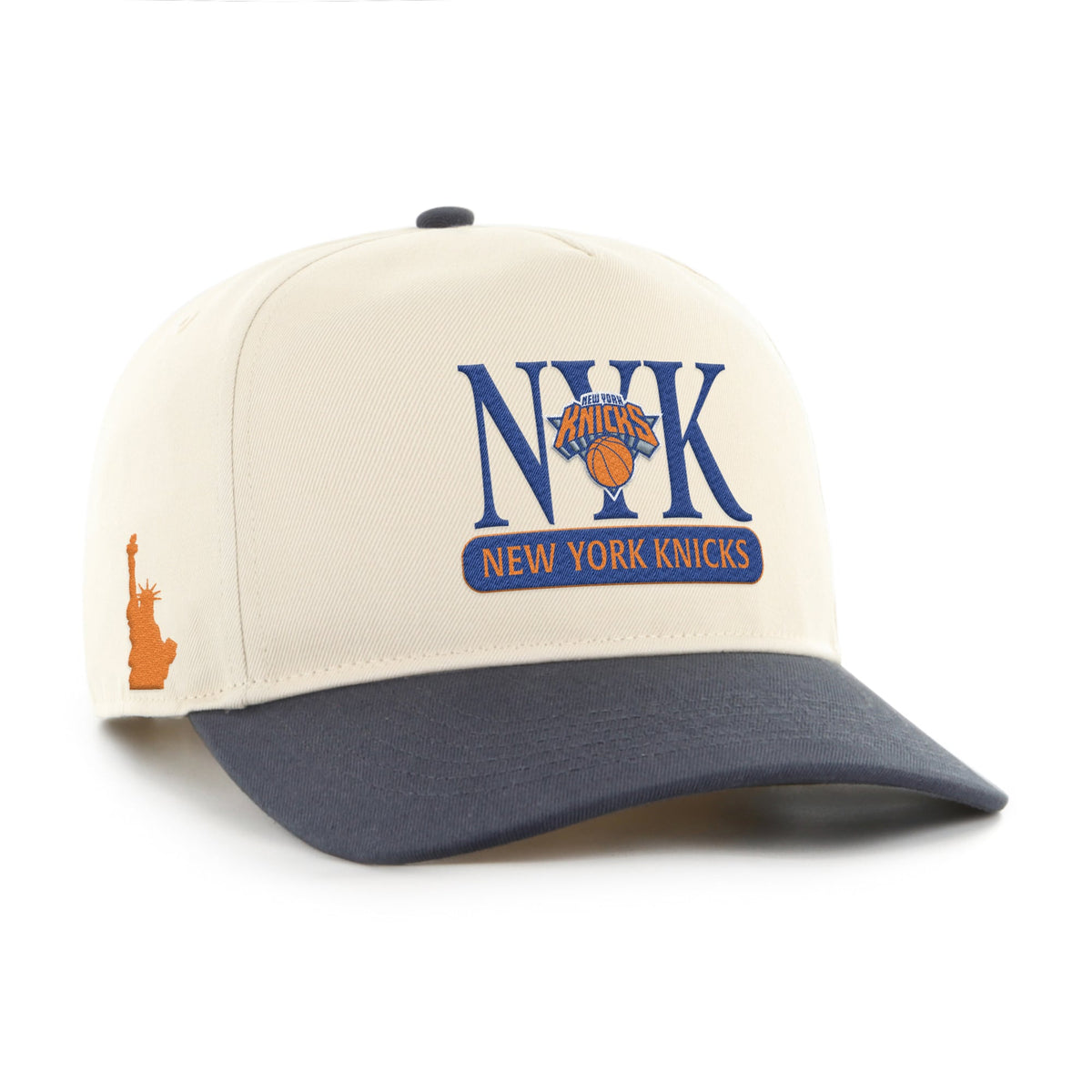 Men's New York Knicks '47 Natural/Navy Statue Of Liberty Hitch Adjustable Hat