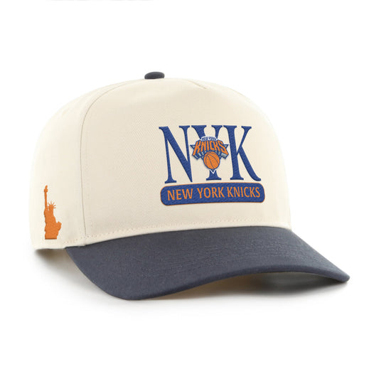 Men's New York Knicks '47 Natural/Navy Statue Of Liberty Hitch Adjustable Hat