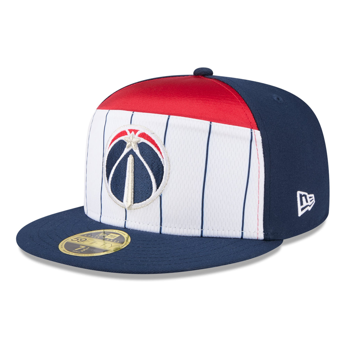Men's Washington Wizards  New Era White/Navy 2025 NBA Tip Off Split Panel 59FIFTY Fitted Hat