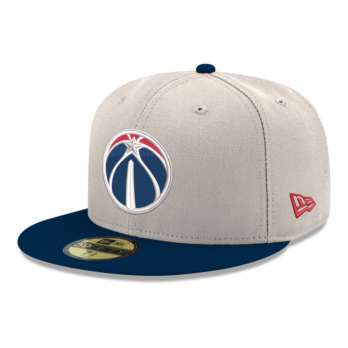Men's Washington Wizards  New Era Gray/Navy Chrome 59FIFTY Fitted Hat