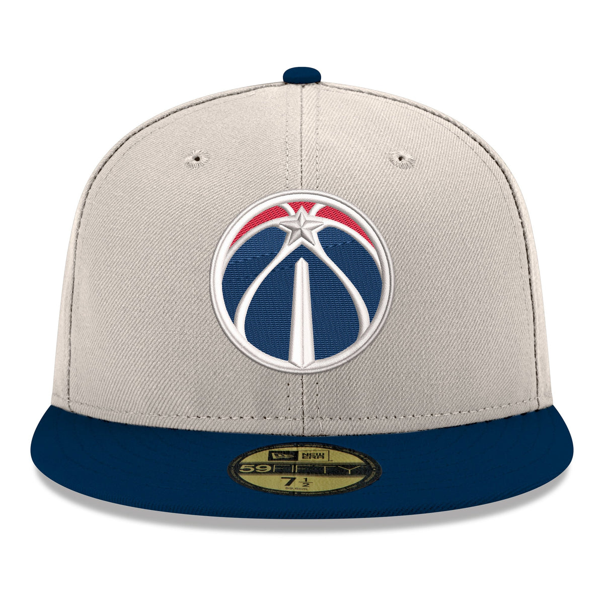 Men's Washington Wizards  New Era Gray/Navy Chrome 59FIFTY Fitted Hat