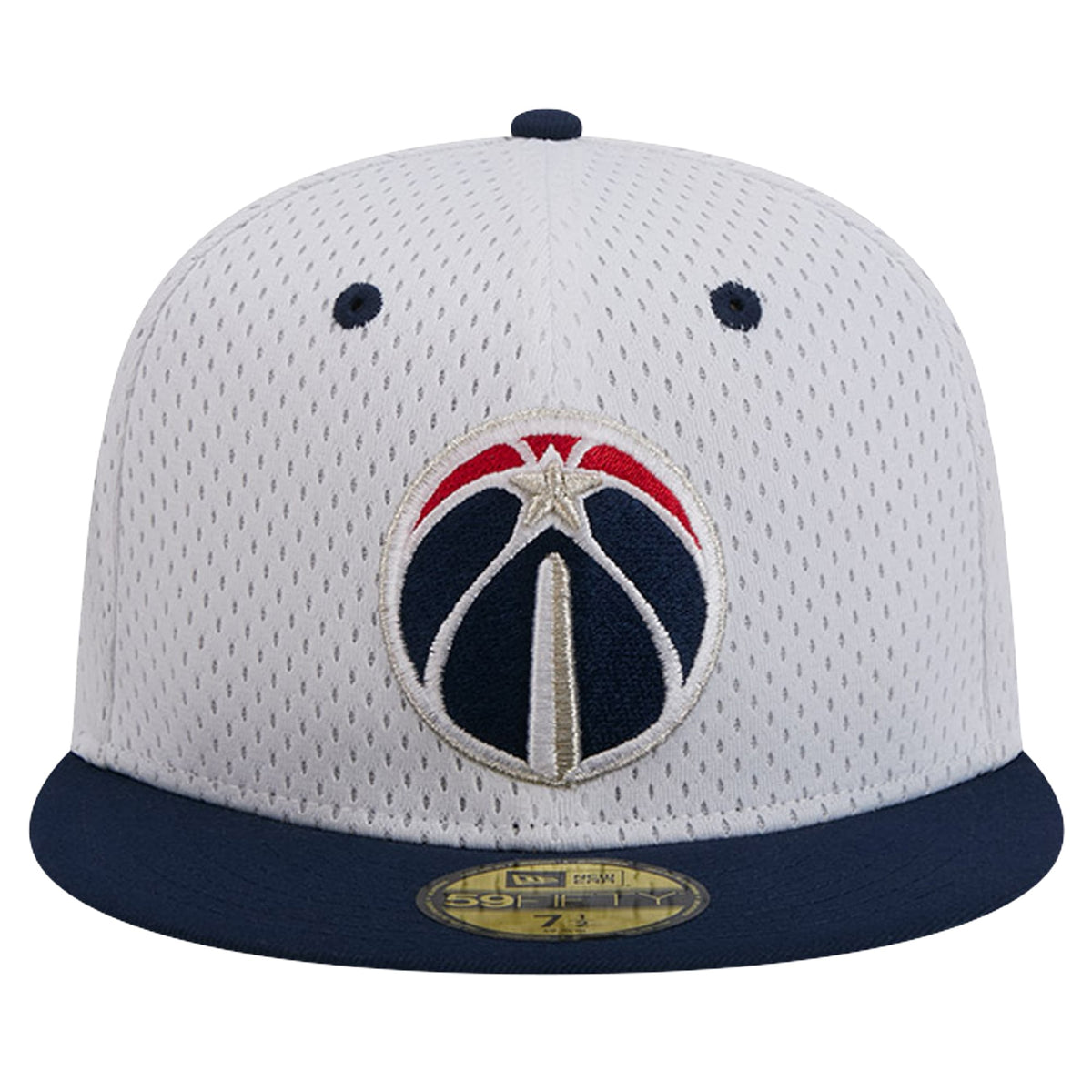 Men's Washington Wizards New Era White/Navy Throwback 2Tone 59FIFTY Fitted Hat