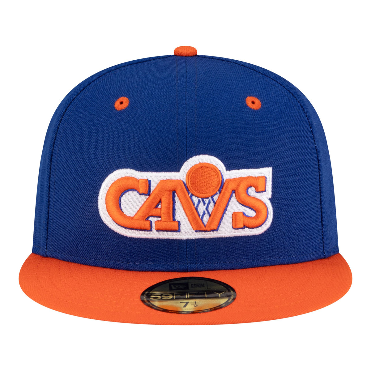 Men's Cleveland Cavaliers  New Era Blue/Orange 80s Throwback 59FIFTY Fitted Hat