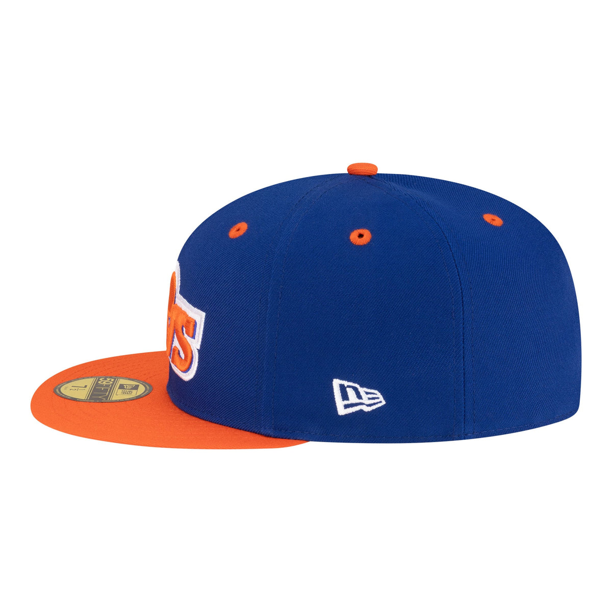 Men's Cleveland Cavaliers  New Era Blue/Orange 80s Throwback 59FIFTY Fitted Hat