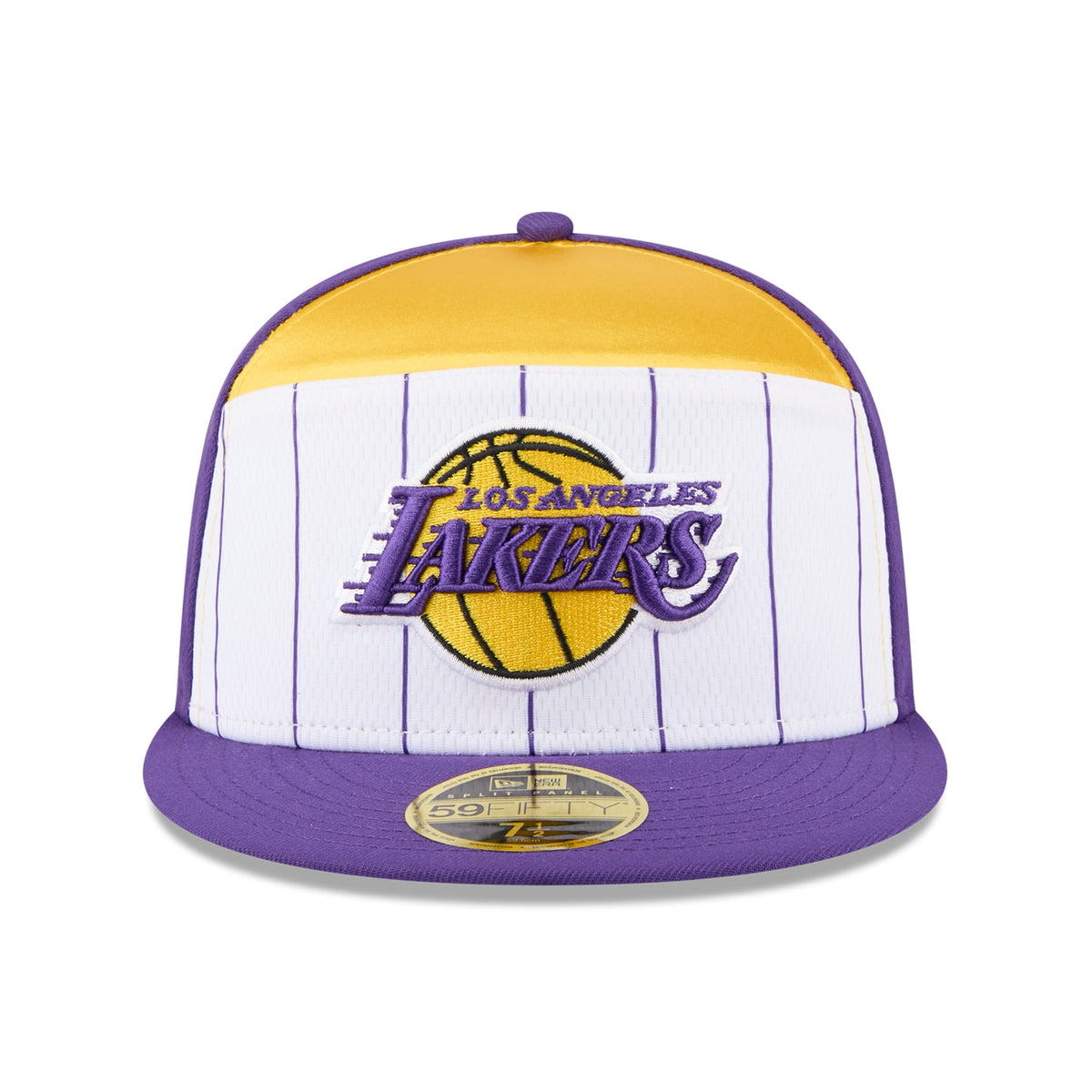 Men's Los Angeles Lakers  New Era White/Purple 2025 NBA Tip Off Split Panel 59FIFTY Fitted Hat