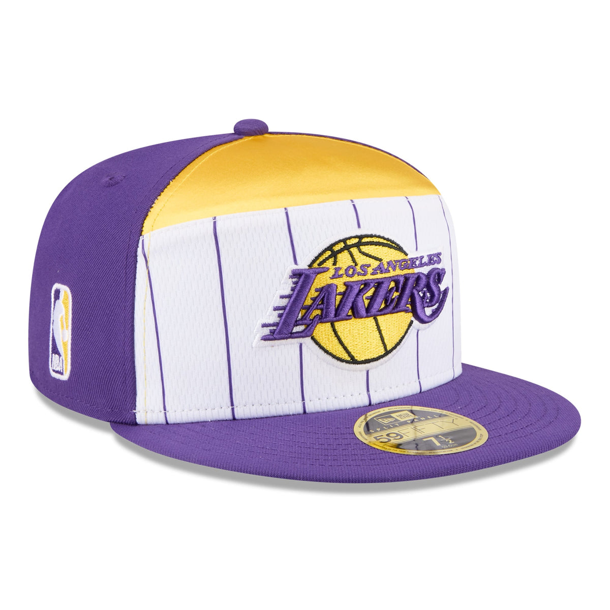Men's Los Angeles Lakers  New Era White/Purple 2025 NBA Tip Off Split Panel 59FIFTY Fitted Hat