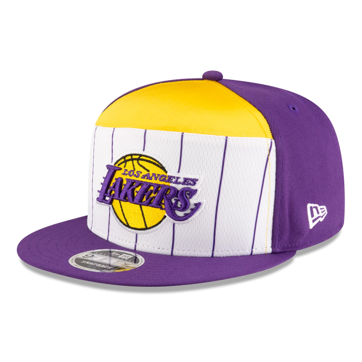 Men's Los Angeles Lakers  New Era White/Purple 2025 NBA Tip Off Split Panel 9FIFTY Snapback Hat
