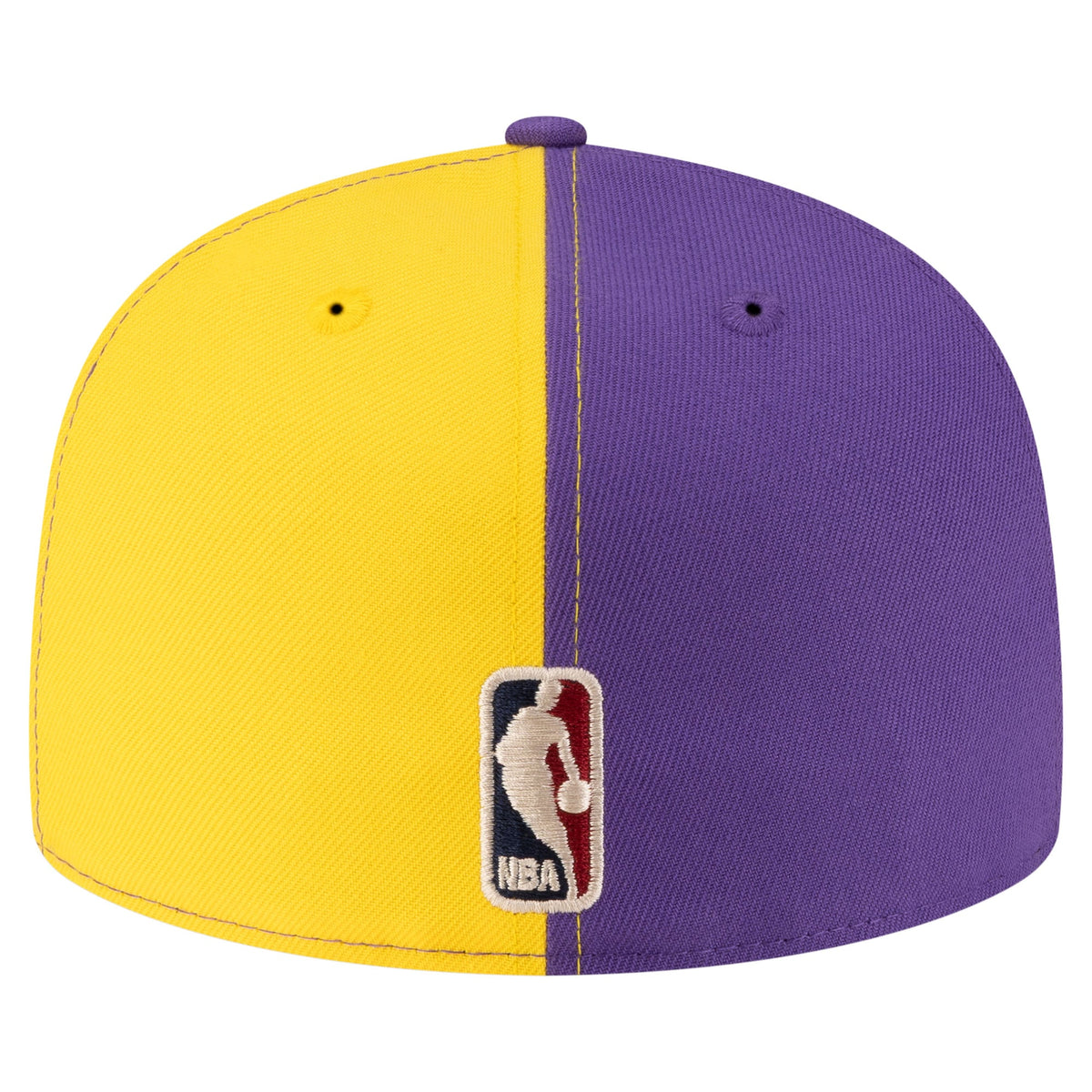 Men's Los Angeles Lakers  New Era Gold/Purple 80s Throwback Pinwheel 59FIFTY Fitted Hat