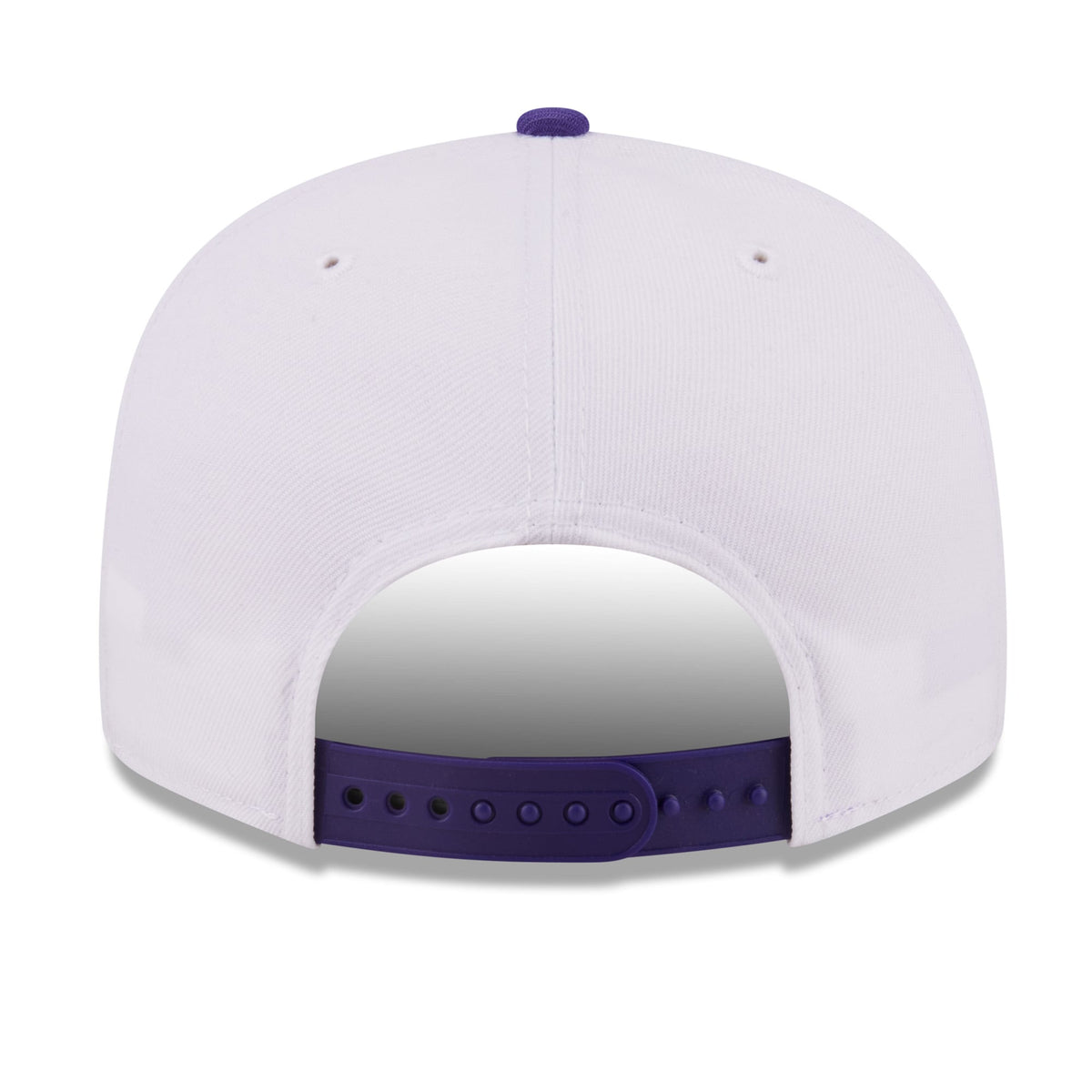 Men's Los Angeles Lakers New Era White/Purple Retro Swoop 9FIFTY Snapback Hat