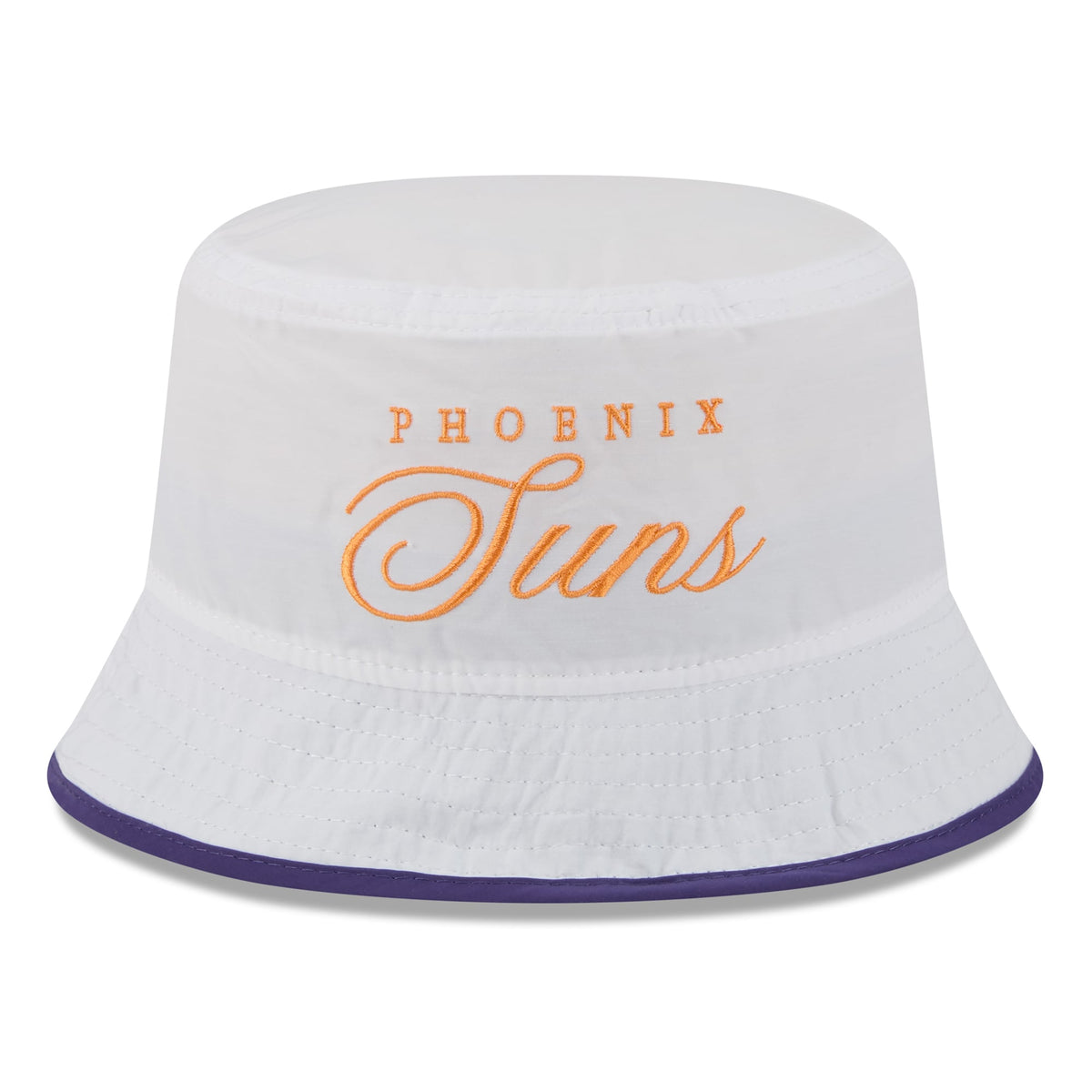 Men's Phoenix Suns New Era White/Purple 2025 NBA Draft Nylon Bucket Hat