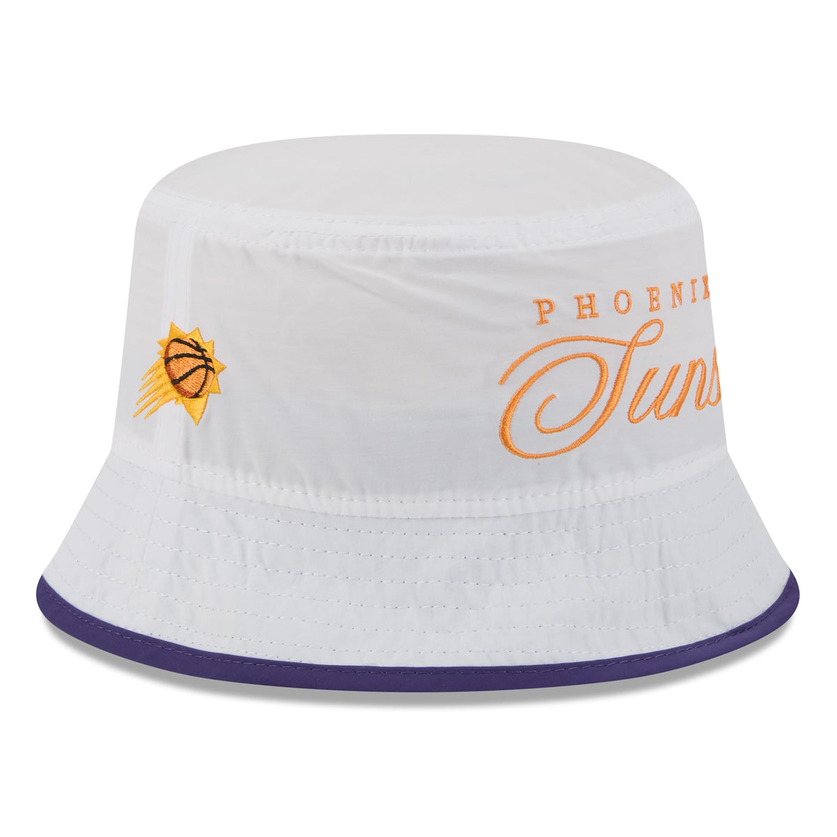 Men's Phoenix Suns New Era White/Purple 2025 NBA Draft Nylon Bucket Hat