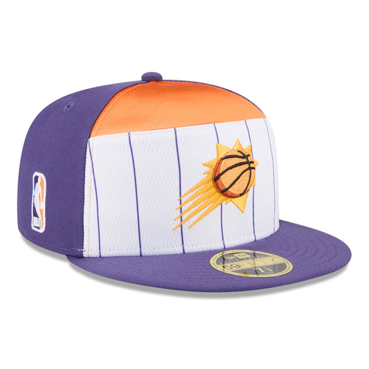Men's Phoenix Suns  New Era White/Purple 2025 NBA Tip Off Split Panel 59FIFTY Fitted Hat